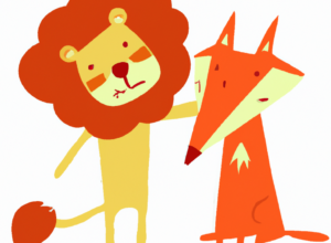 DALL·E 2022-07-27 17.38.15 – fox and lion