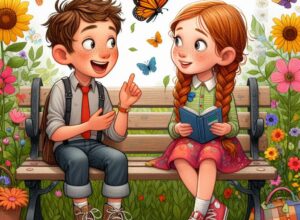chico y chica hablando