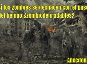 Sí los zombies se deshacen con el paso del tiempo ¿zombiodegradables?