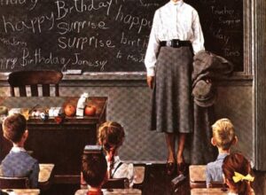 profesora Norman Rockwell